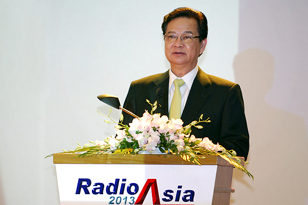 Thủ tướng phát biểu khai mạc Hội nghị Phát thanh châu Á 2013, ngày 29/7.