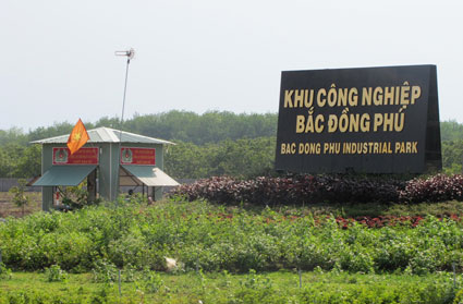 KCN Bắc Đồng Phú đã có 6 doanh nghiệp vào đầu tư