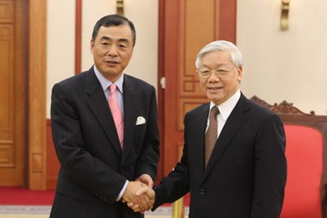 Tổng B&iacute; thư Nguyễn Ph&uacute; Trọng tiếp Đại sứ Trung Quốc