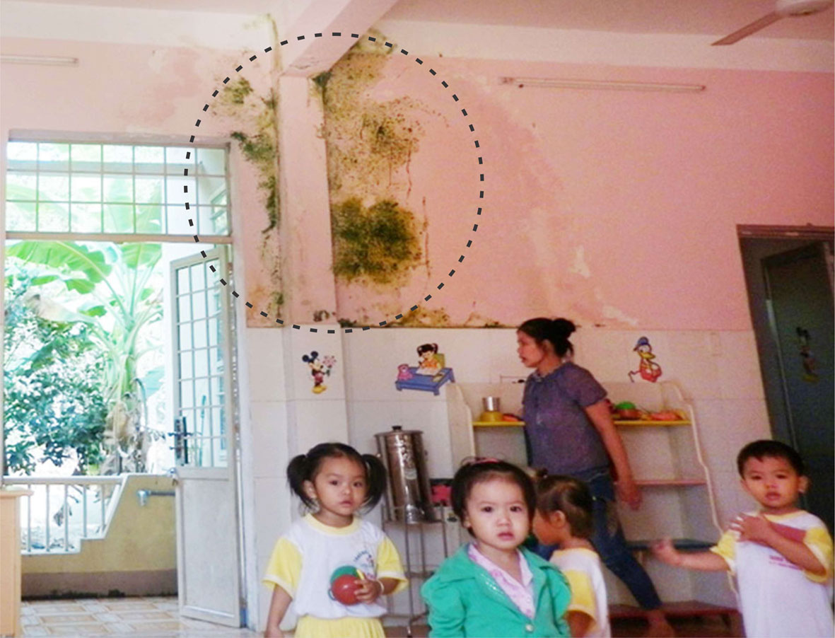 Trường mầm non Minh Thắng: Mới sử dụng đã xuống cấp