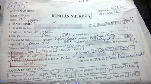 Trục lợi trên bệnh nhi tử vong