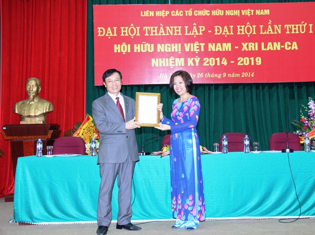 Th&agrave;nh lập Hội hữu nghị Việt Nam - Sri Lanka 