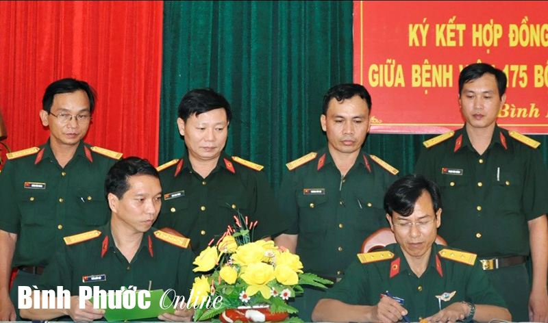 K&yacute; kết hỗ trợ chuy&ecirc;n m&ocirc;n, chuyển giao kỹ thuật giữa hai bệnh viện: qu&acirc;n y 175 v&agrave; qu&acirc;n d&acirc;n y Binh đo&agrave;n 16