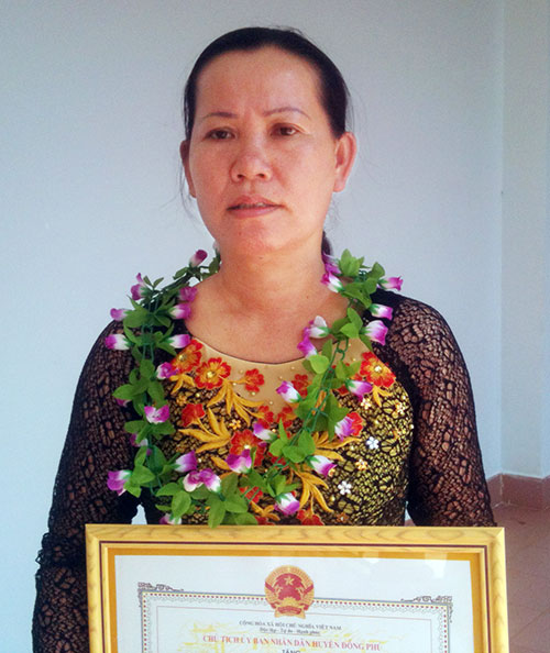 Cô Hoàng Thị Kim Thanh - Chiến sĩ thi đua nhiều năm liền