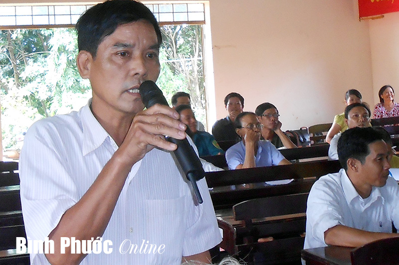 Đại biểu Quốc hội tiếp x&uacute;c cử tri 2 huyện Lộc Ninh v&agrave; B&ugrave; Đăng