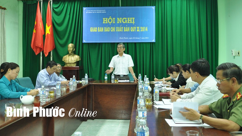 Hội nghị giao ban b&aacute;o ch&iacute;, xuất bản qu&yacute; II - 2014