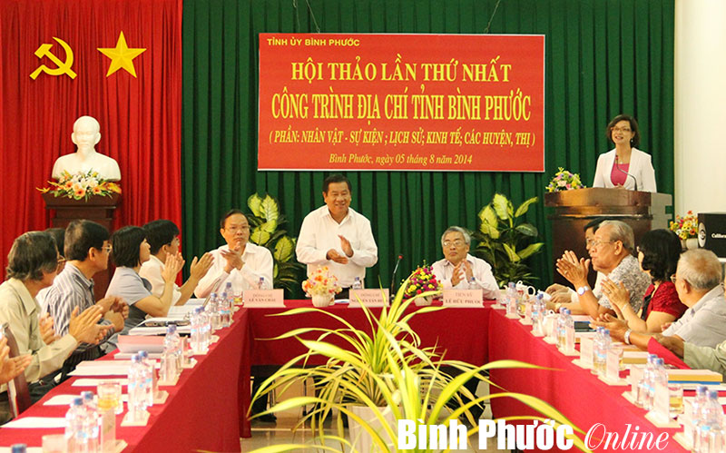 Hội thảo c&ocirc;ng tr&igrave;nh địa ch&iacute; tỉnh B&igrave;nh Phước