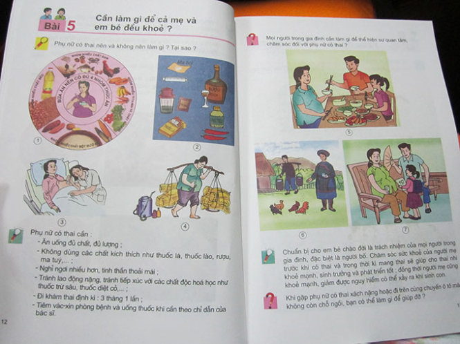 Lớp 5 phải học thuộc lòng về “phụ nữ có thai”