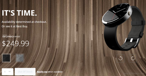 Smartwatch Moto 360 'cháy' hàng sau vài giờ lên kệ