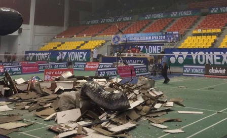  Bộ trưởng Bộ X&acirc;y dựng y&ecirc;u cầu l&agrave;m r&otilde; vụ sập trần nh&agrave; thi đấu Phan Đ&igrave;nh Ph&ugrave;ng 