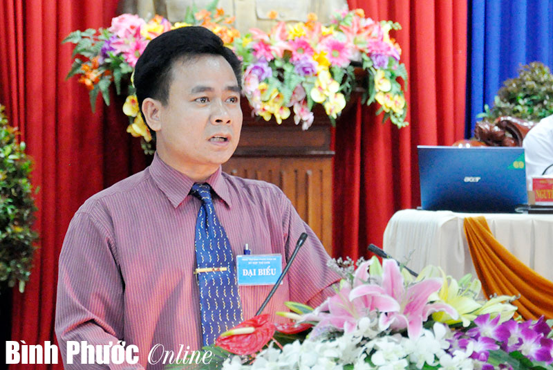 Ph&oacute; gi&aacute;m đốc sở Tư ph&aacute;p trả lời chất vấn của đại biểu HĐND tỉnh