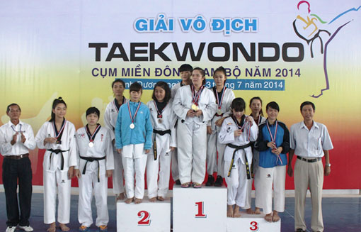Bình Phước đạt hạng 3 giải vô địch Taekwondo cụm Đông Nam bộ