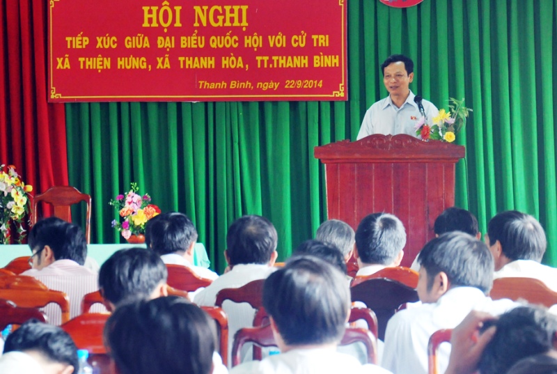 Đoàn đại bi&ecirc;̉u Qu&ocirc;́c h&ocirc;̣i tỉnh ti&ecirc;́p xúc cử tri hai huy&ecirc;̣n Bù Đ&ocirc;́p, Bù Gia M&acirc;̣p