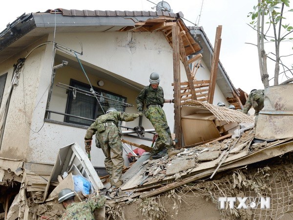 Gần 50 người thiệt mạng và mất tích trong vụ lở đất ở Nhật Bản