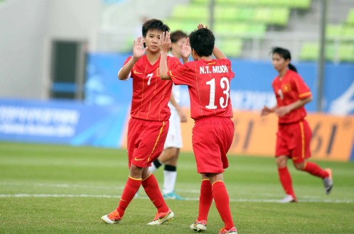 Đá bại Hồng Kông 5-0, nữ VN gặp Thái Lan ở tứ kết