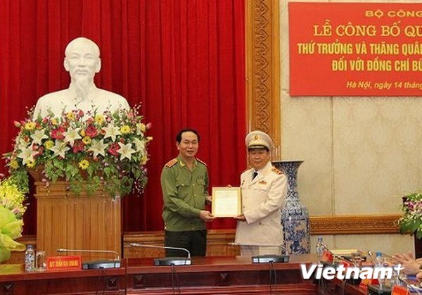 Bổ nhiệm tiến sỹ B&ugrave;i Văn Th&agrave;nh l&agrave;m Thứ trưởng Bộ C&ocirc;ng an