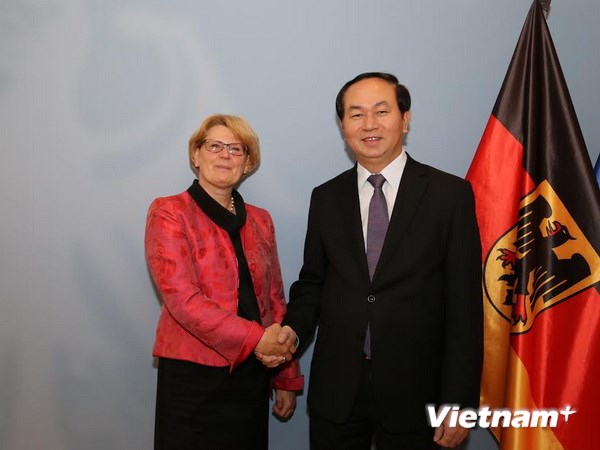 Bộ trưởng Trần Đại Quang hội đ&agrave;m với Quốc vụ khanh Bộ Nội vụ Đức