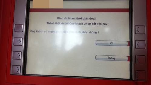 ATM hết tiền bị phạt đến 15 triệu đồng