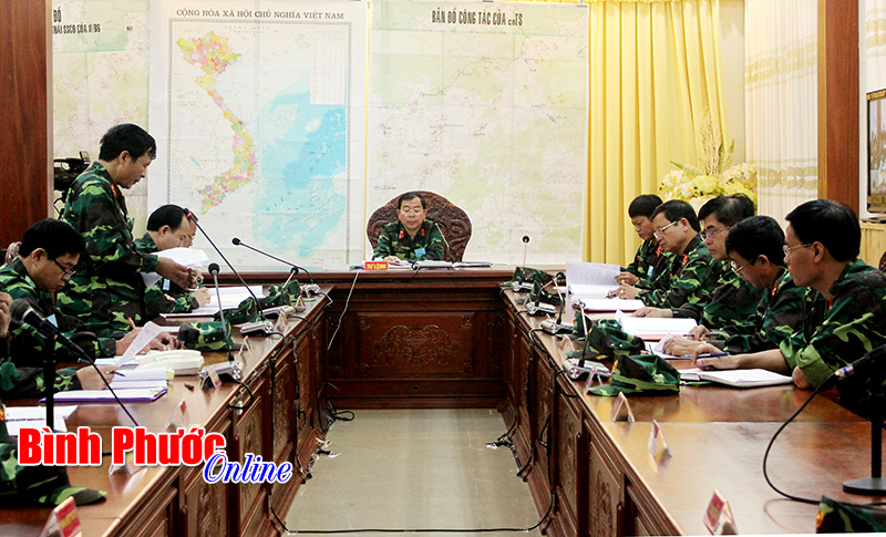 Binh đo&agrave;n 16 diễn tập chỉ huy - tham mưu một b&ecirc;n hai cấp