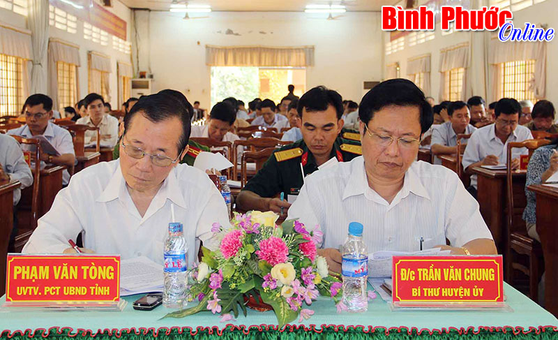 Hội nghị Ban Chấp h&agrave;nh Đảng bộ huyện B&ugrave; Đăng, Chơn Th&agrave;nh