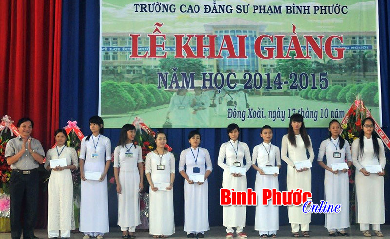 Trường Cao đẳng sư phạm Bình Phước đón 636 tân sinh viên