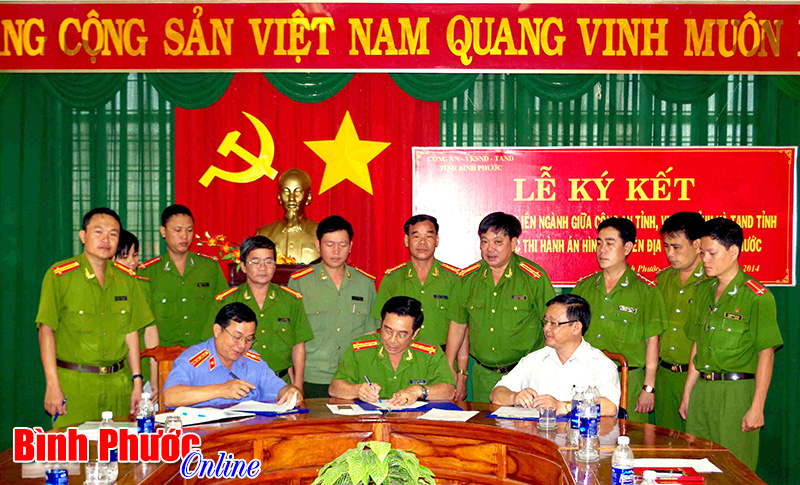 C&ocirc;ng an - kiểm s&aacute;t - t&ograve;a &aacute;n k&yacute; quy chế phối hợp thi h&agrave;nh &aacute;n h&igrave;nh sự