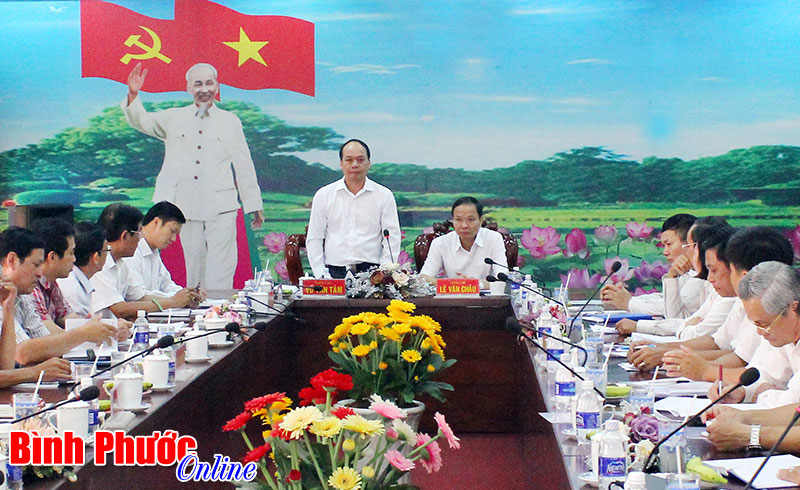 Ban chỉ đạo Đề &aacute;n 61 Trung ương kiểm tra tại B&igrave;nh Phước