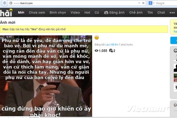 Haivl.com từng 3 lần bị Bộ C&ocirc;ng an y&ecirc;u cầu gỡ bỏ nội dung vi phạm