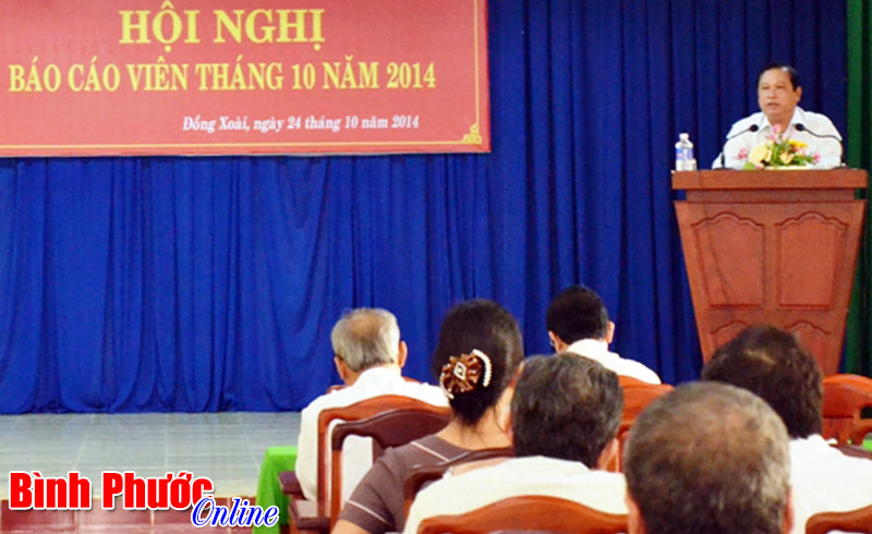 Hội nghị b&aacute;o c&aacute;o vi&ecirc;n th&aacute;ng 10