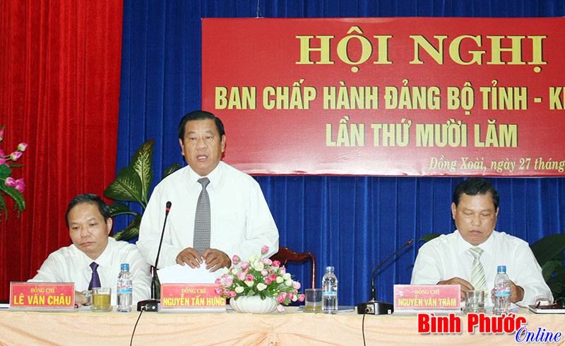 HỘI NGHỊ BAN CHẤP H&Agrave;NH ĐẢNG BỘ TỈNH LẦN THỨ 15: Năm 2015, tăng trưởng kinh tế 10-11%