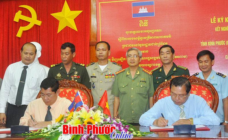 B&igrave;nh Phước v&agrave; c&aacute;c tỉnh Krat&iacute;e, Mondulkiri thuộc Vương quốc Campuchia chuẩn bị kết nghĩa cụm d&acirc;n cư bi&ecirc;n giới