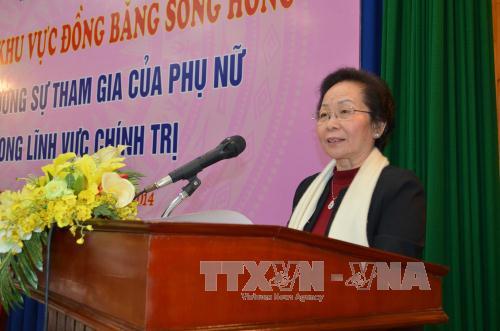 Tăng cường nữ giới trong lĩnh vực ch&iacute;nh trị