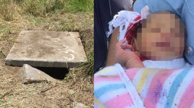 Cứu bé sơ sinh sống sót 5 ngày trong cống