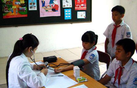 Gần 70% học sinh tham gia bảo hiểm y tế