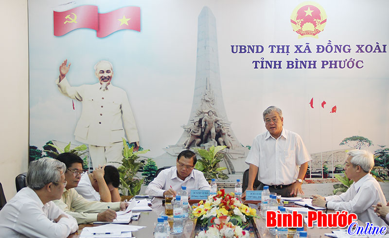 Thị x&atilde; Đồng Xo&agrave;i kiến nghị gỡ kh&oacute; 5 vấn đề