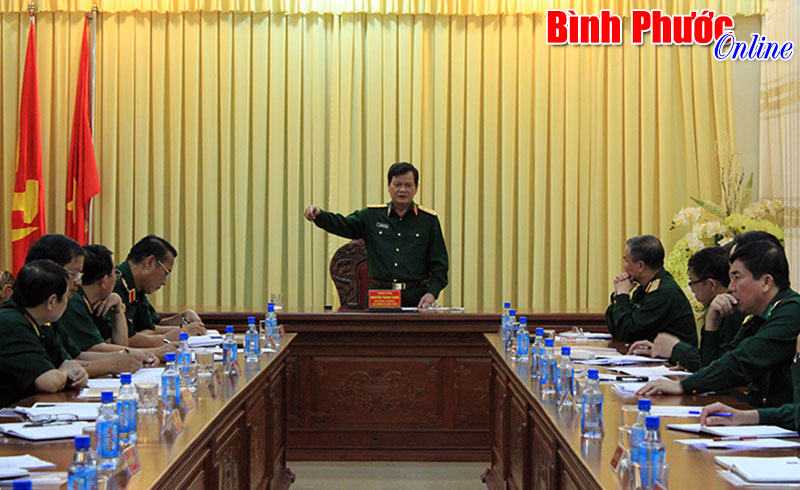 Thượng tướng Nguyễn Th&agrave;nh Cung thăm, l&agrave;m việc tại Binh đo&agrave;n 16