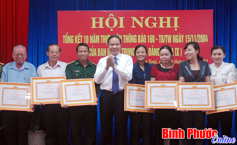 Tỉnh ủy tổng kết 10 năm thực hiện Th&ocirc;ng b&aacute;o 160-TB/TW của Ban B&iacute; thư
