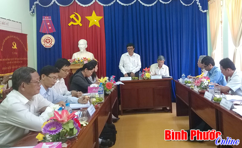 Trung ương UBMTTQ Việt Nam kiểm tra c&ocirc;ng t&aacute;c mặt trận tại B&igrave;nh Phước