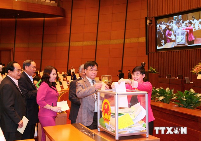 Quốc hội th&ocirc;ng qua việc vẫn lấy phiếu t&iacute;n nhiệm theo ba mức