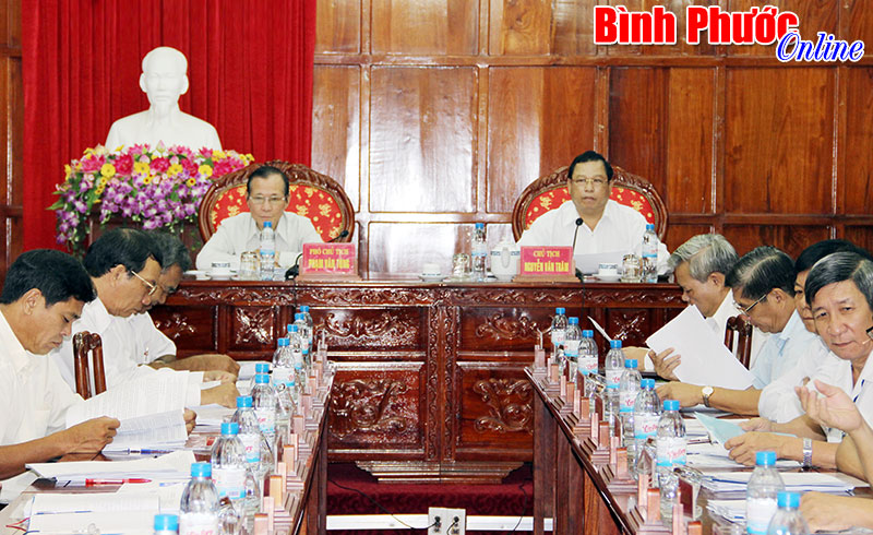 UBND tỉnh xem x&eacute;t b&aacute;o c&aacute;o tr&igrave;nh kỳ họp HĐND tỉnh cuối năm