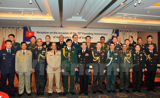 Kỷ niệm 70 năm th&agrave;nh lập Qu&acirc;n đội Nh&acirc;n d&acirc;n Việt Nam ở H&agrave;n Quốc
