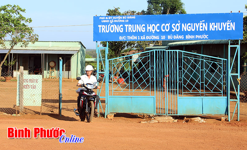 Xã Đường 10: 36 phòng học tạm, 3 phòng học mượn