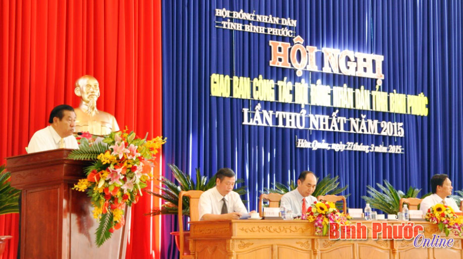 Giao ban c&ocirc;ng t&aacute;c HĐND lần thứ nhất, năm 2015