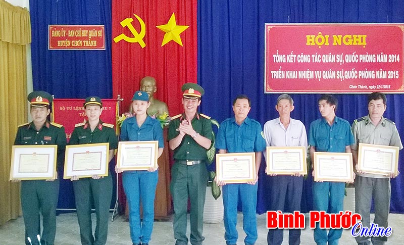 Ban Chỉ huy quân sự huyện Chơn Thành - đơn vị quyết thắng