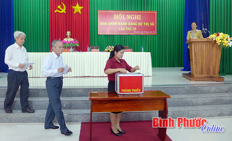 Đại hội Đảng bộ thị x&atilde; Đồng Xo&agrave;i nhiệm kỳ 2015-2020 sẽ c&oacute; 300 đại biểu