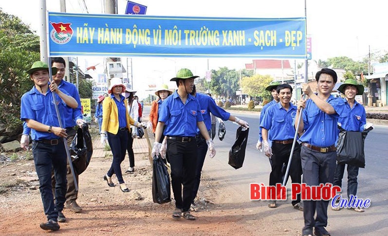 Huyện đoàn Đồng Phú phát huy tính xung kích tuổi trẻ