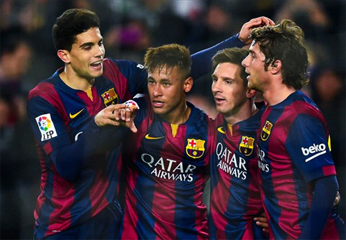 Barca trút giận bằng chiến thắng 5 sao