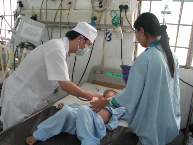 Ca tử vong do tay chân miệng đầu năm 2015