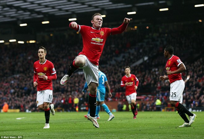 Rooney giúp M.U trở lại tốp ba, Barca bám sát Real