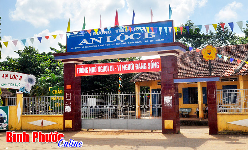 Thông tin tiếp về xã hội hóa giáo dục tại trường Tiểu học An Lộc B